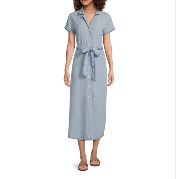 Cloth + Stone Dresses & Skirts - CLOTH + STONE Chambray Midi Shirt Dress |S